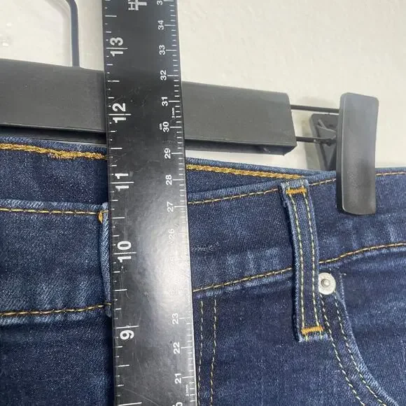 Levis 512 Mens Jeans Size 33 Skinny Leg Dark Wash Denim Blue Casual Wear 33x34